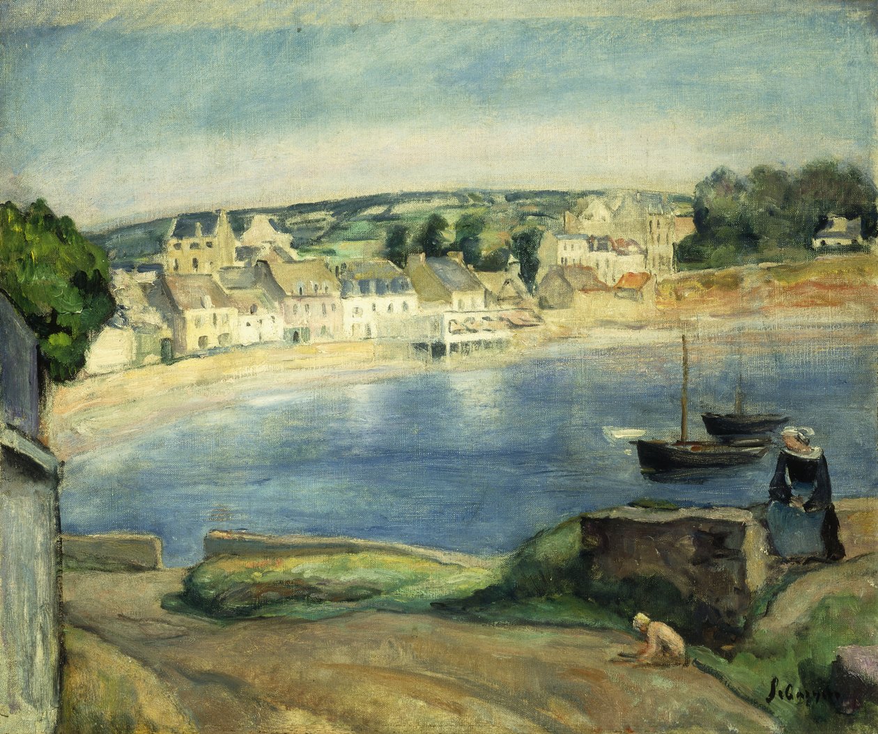 Bretonsk landskap ved Midget; Landskapet fra Bretagne til Midget, av Henri Lebasque
