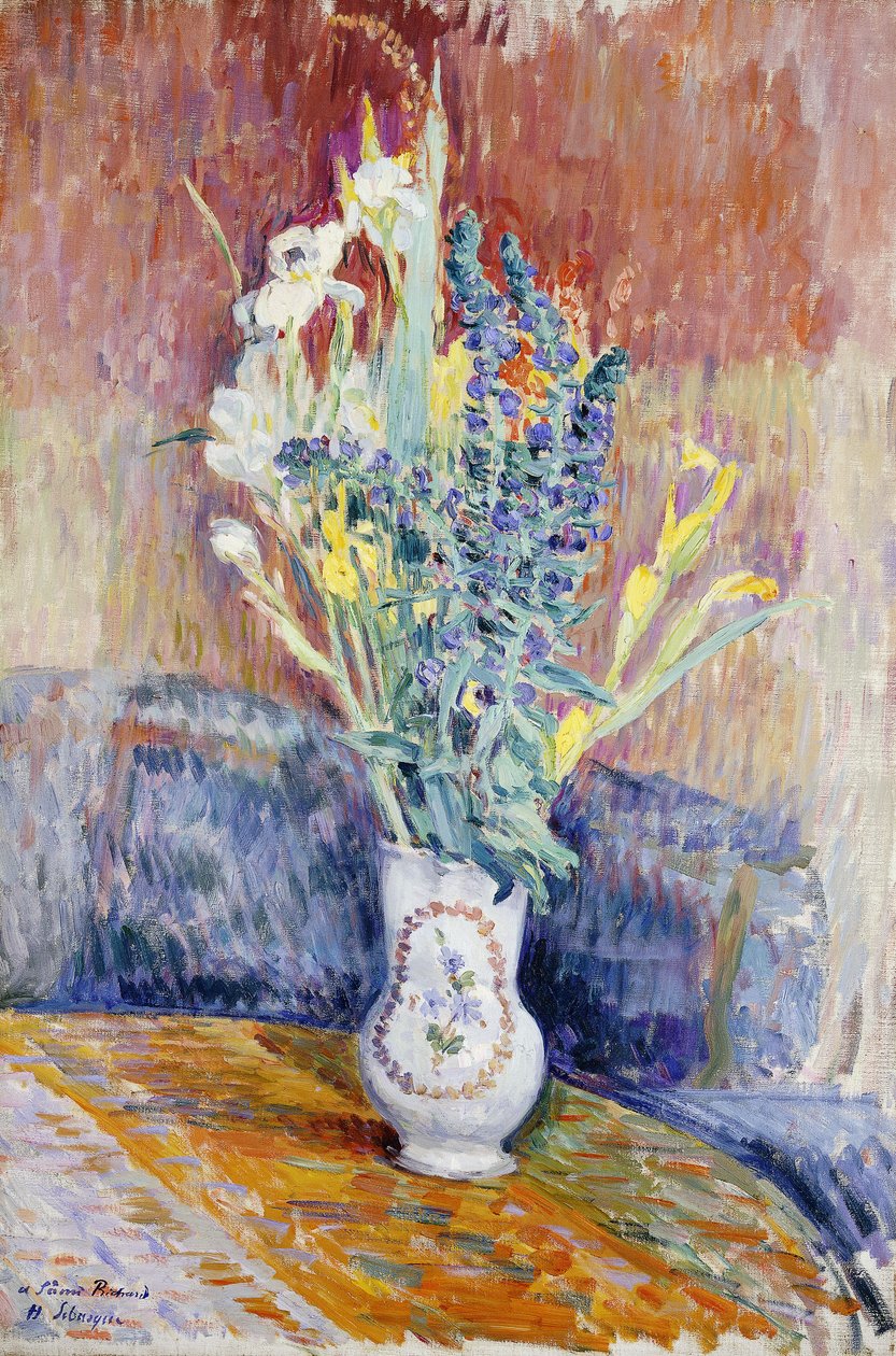 Blomsterbukett; Blomsterbukett, av Henri Lebasque
