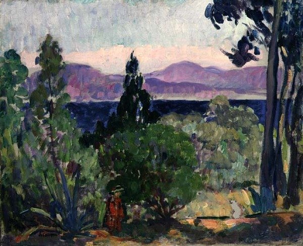 Landskap av Midi (olje på lerret) av Henri Lebasque