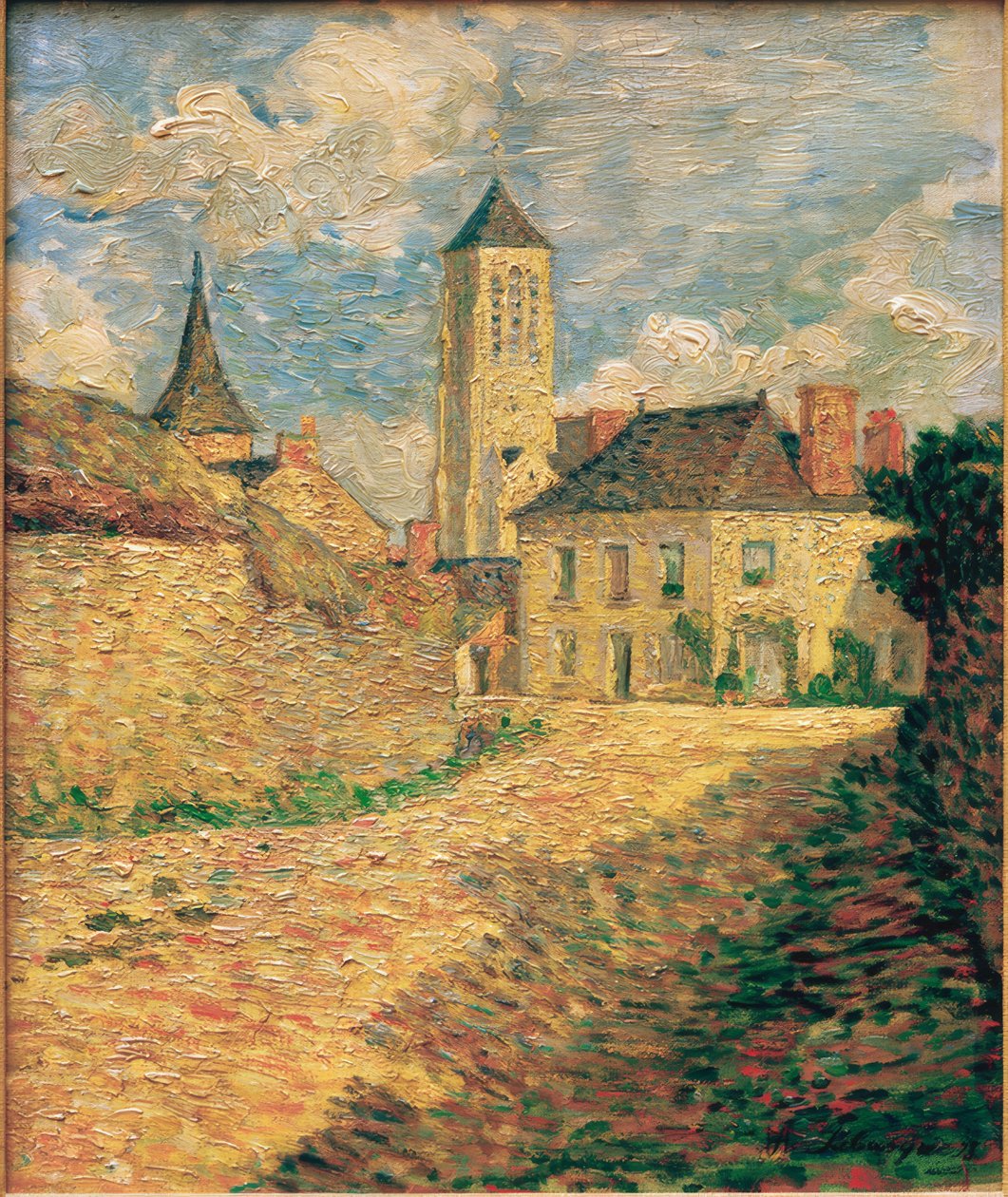 Landsbyen Champigné, Maine Et-Loire av Henri Lebasque