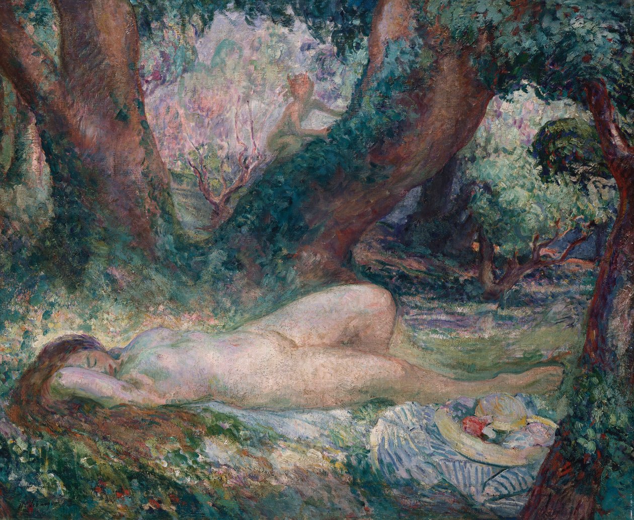 Sovende nymfe av Henri Lebasque