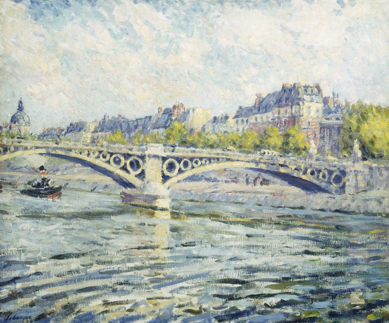 Seinen, Paris; Seinen i Paris, 1904 av Henri Lebasque
