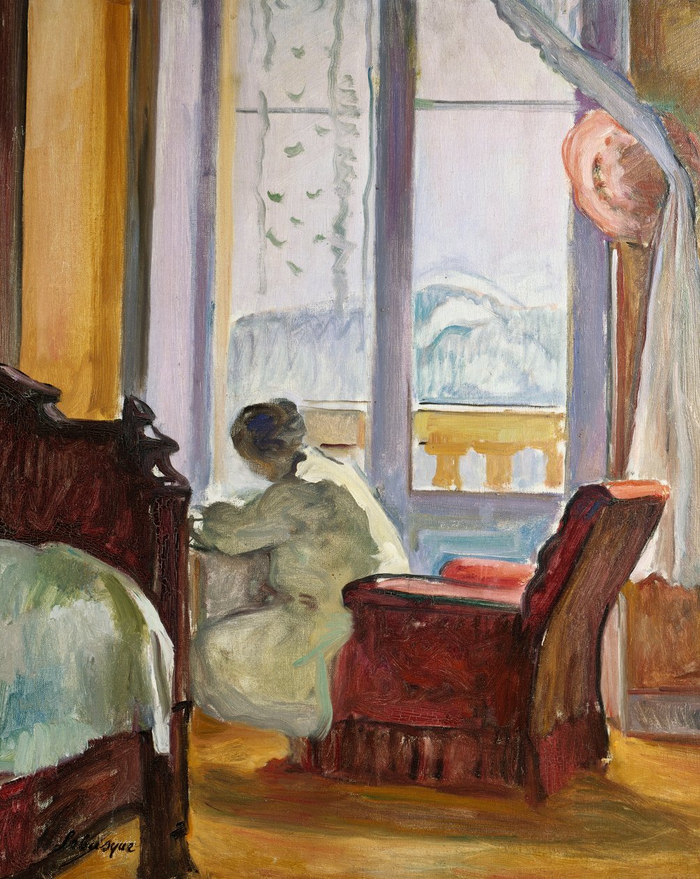 Kvinne som skriver av Henri Lebasque