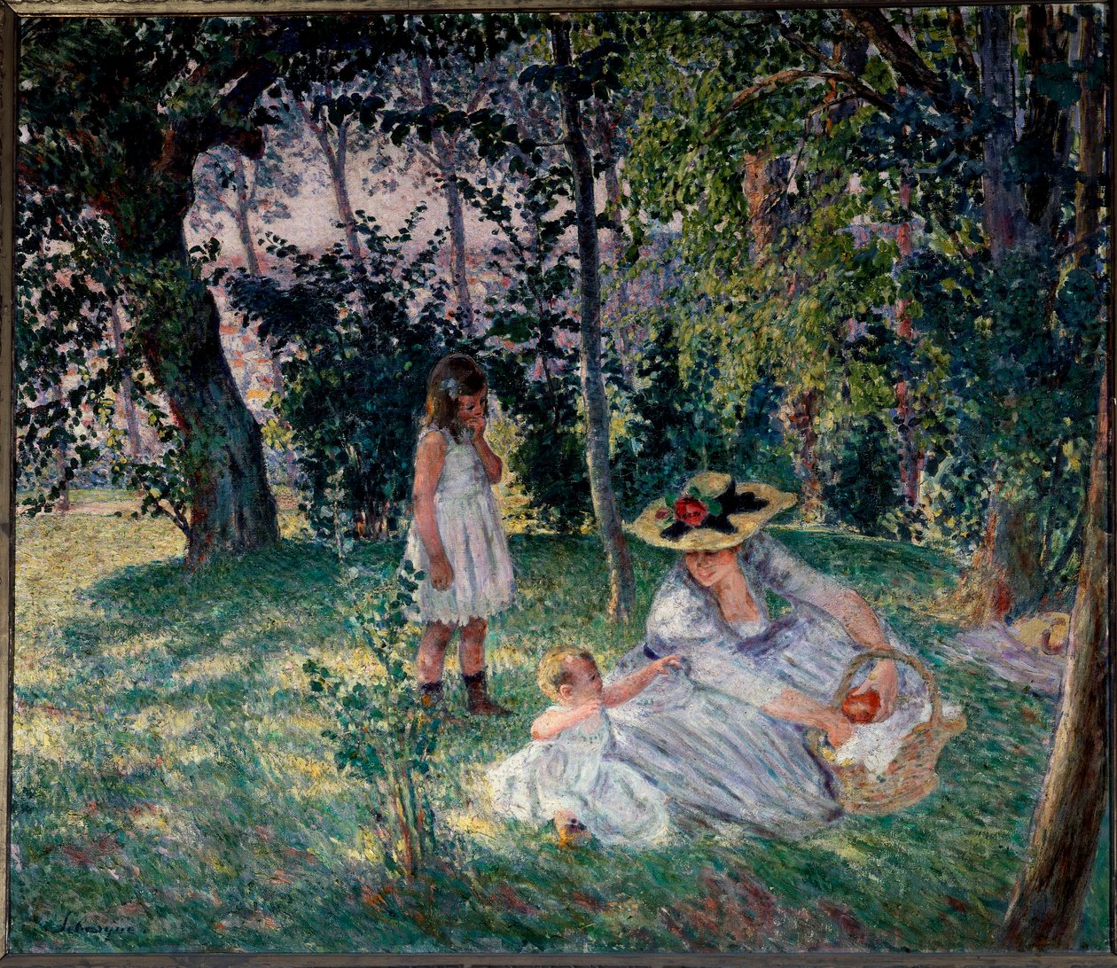 smaken på gresset Maleri av Henri Lebasque (1865-1937) 20. århundre Angers, Museum of Fine Arts av Henri Lebasque