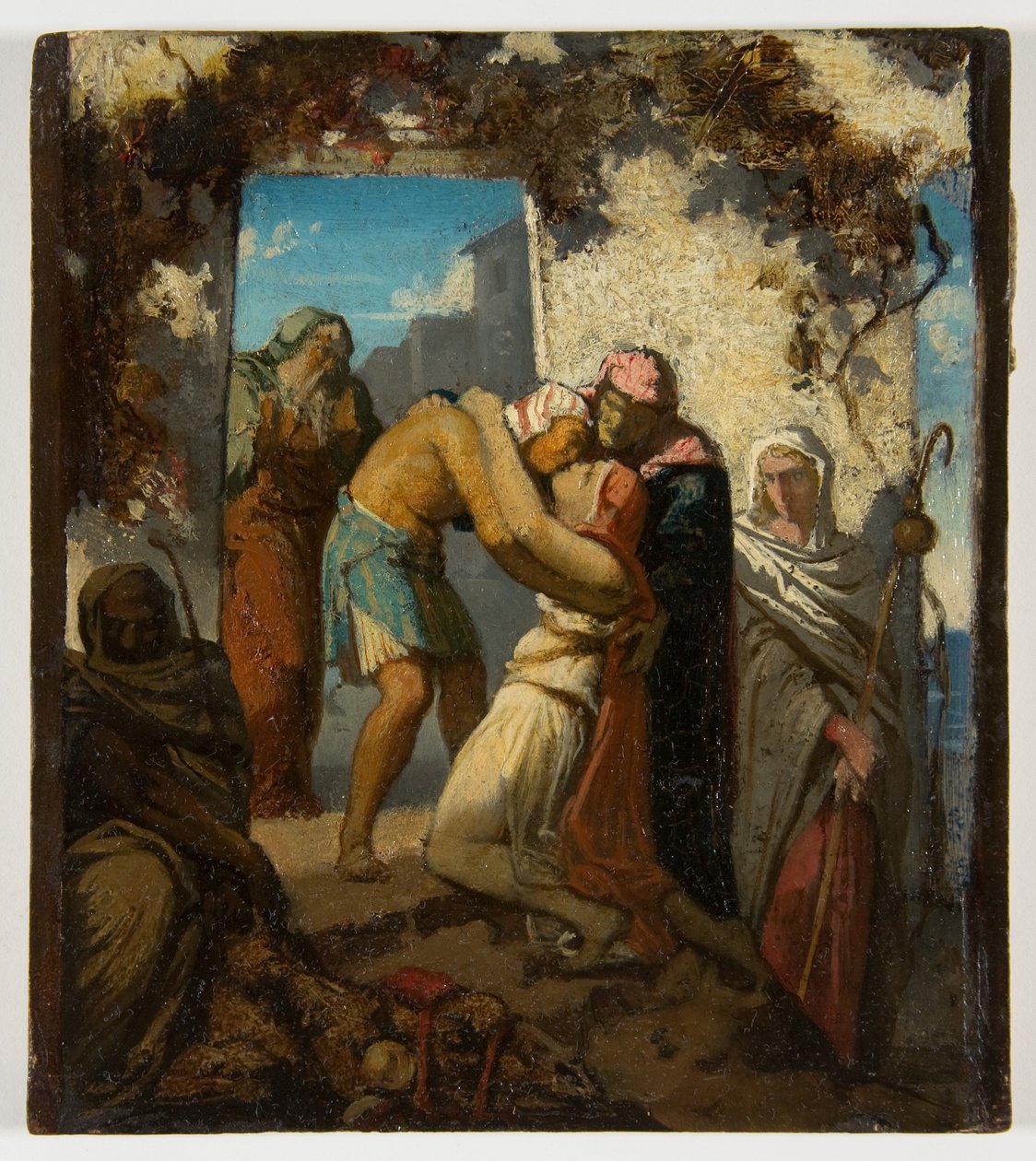 En scene fra historien om Tobias av Henri Lehmann