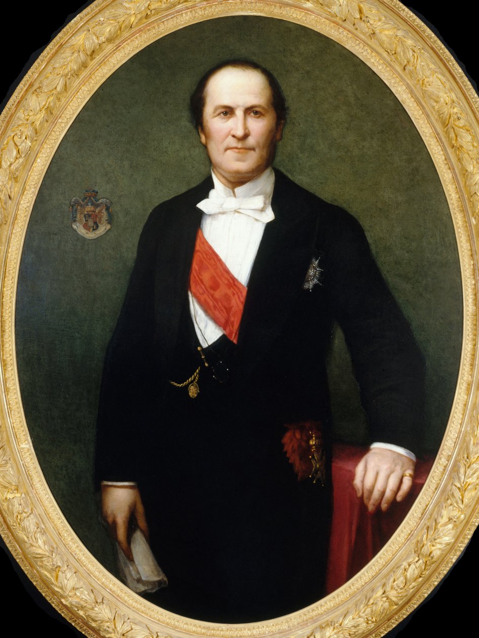 Portrett av Georges-Eugène Baron Haussmann 1809-1891, ca 1860. av Henri Lehmann