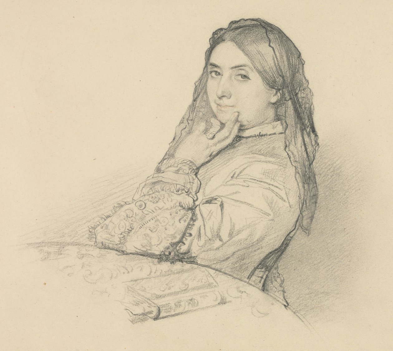 Portrett av hans mor av Henri Lehmann