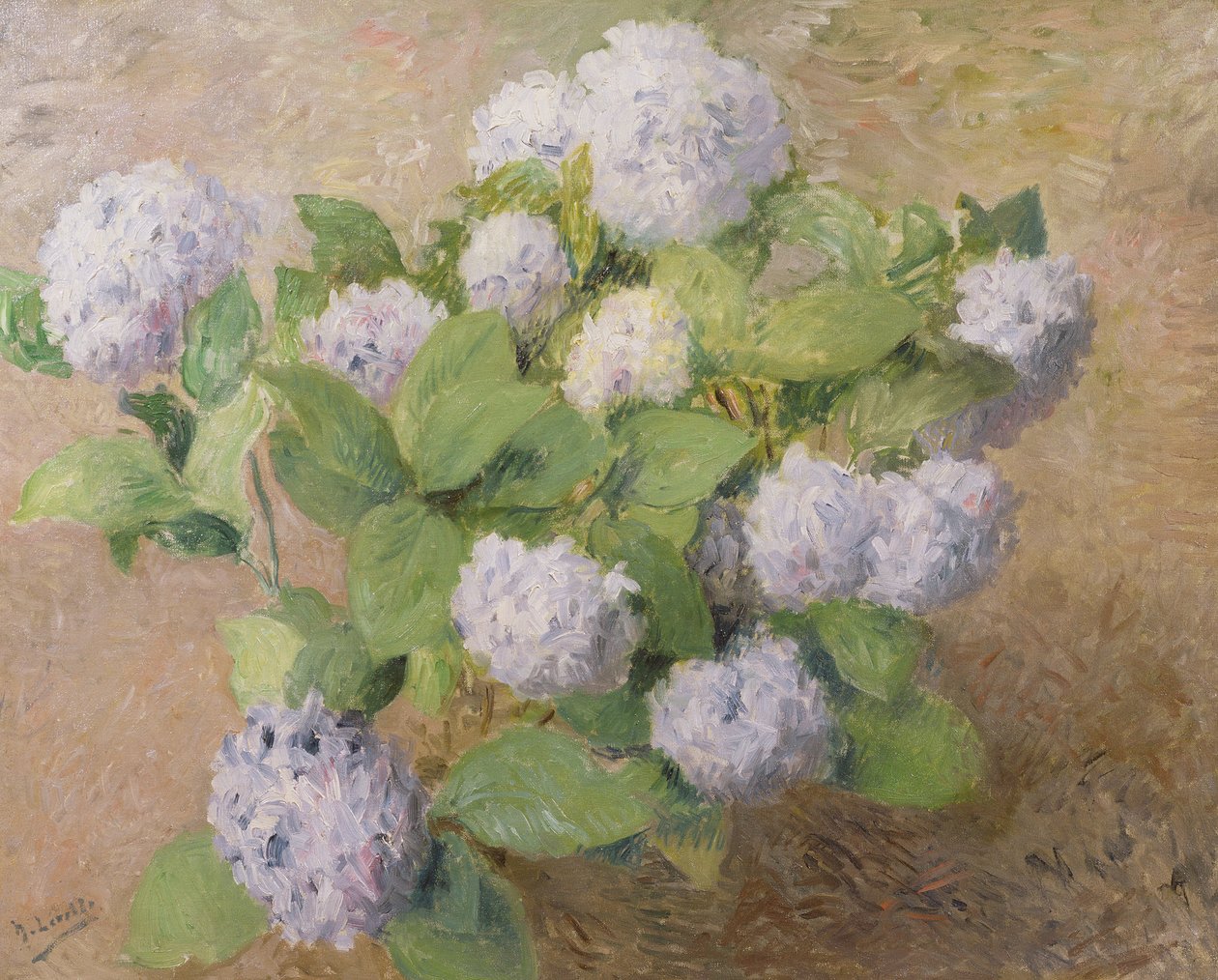Blå hortensia av Henri Lerolle