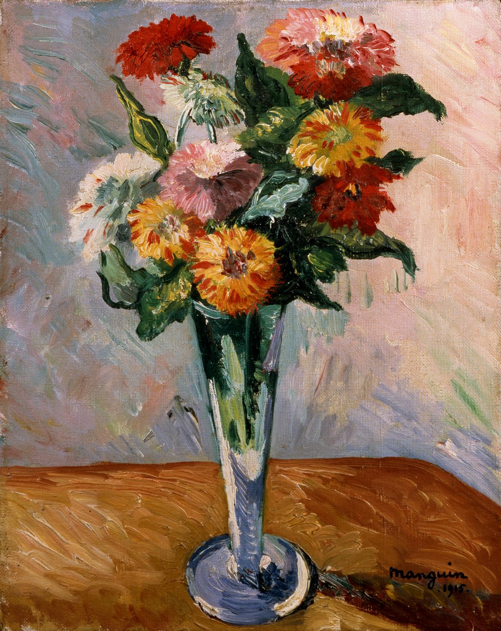 Blomster, 1915. av Henri Manguin