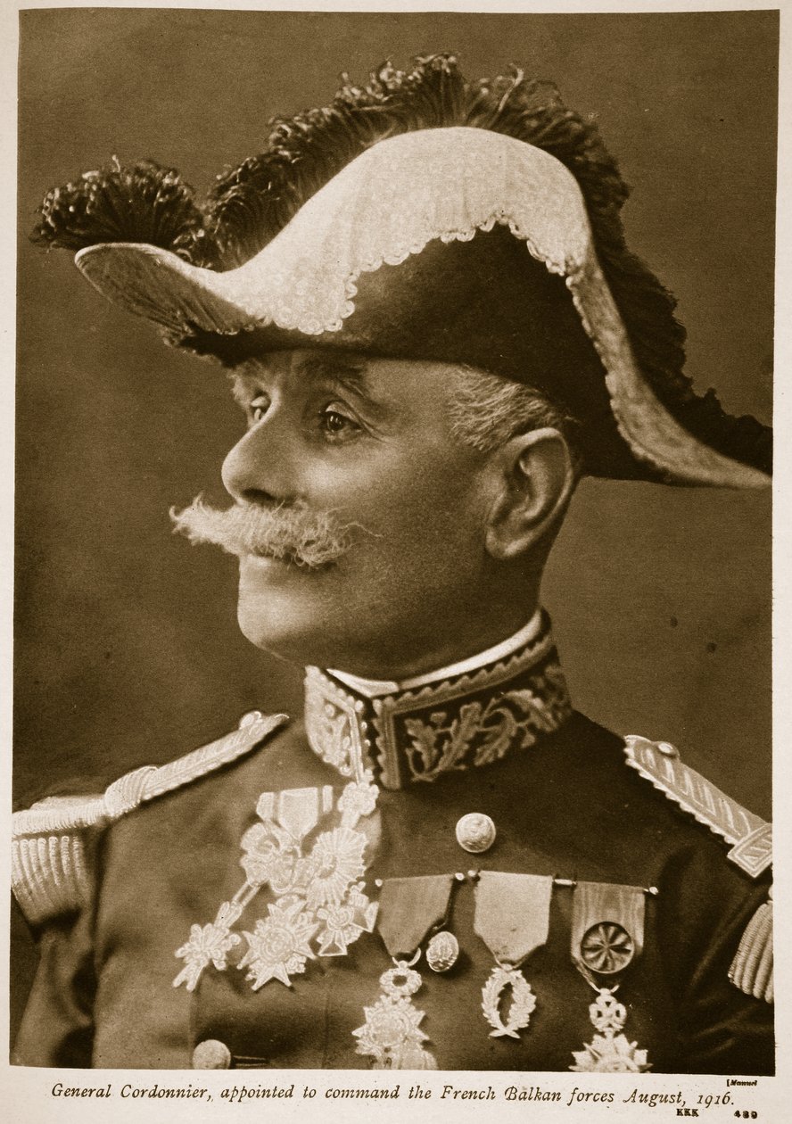 General Cordonnier, utnevnt til å kommandere de franske Balkan-styrkene August av Henri Manuel