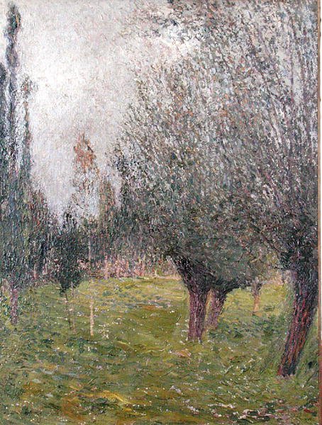 Landskap med trær (olje på lerret) av Henri Martin