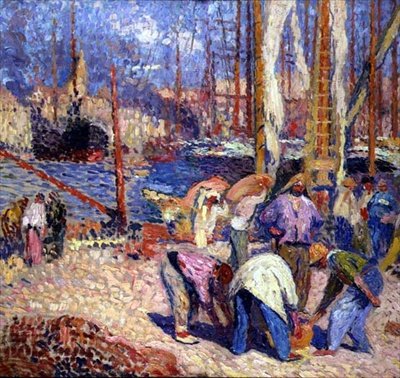 Marseilles (olje på lerret) av Henri Martin