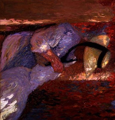 Sy i sollys (olje på lerret) av Henri Martin