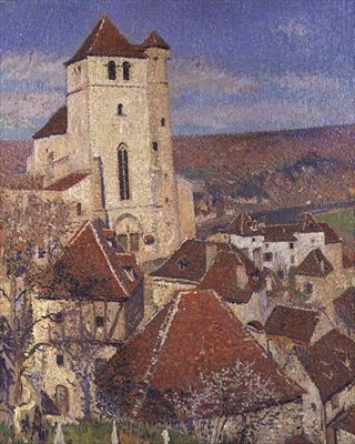 St. Cirq Lapopie, ca. 1926-36 av Henri Martin
