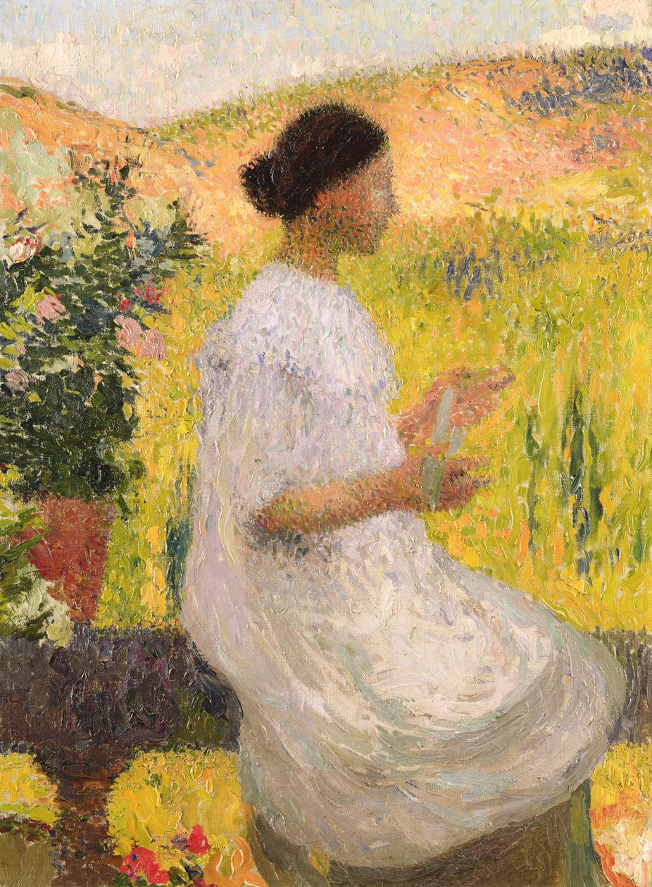 Den blå kjolen, 1917 av Henri Martin