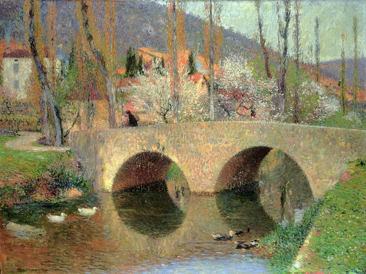 Broen ved Labastide du Vert våren 1911 av Henri Martin