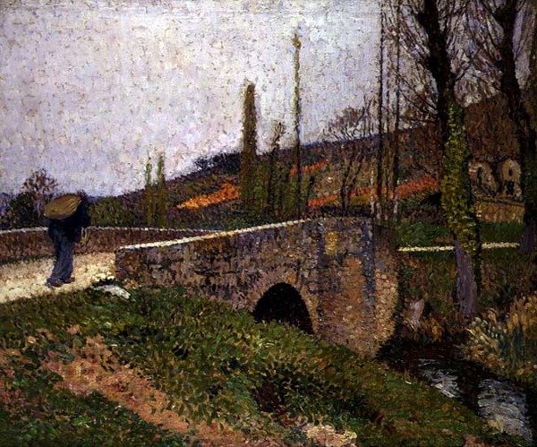 Den lille broen, ca. 1915 (olje på lerret) av Henri Martin