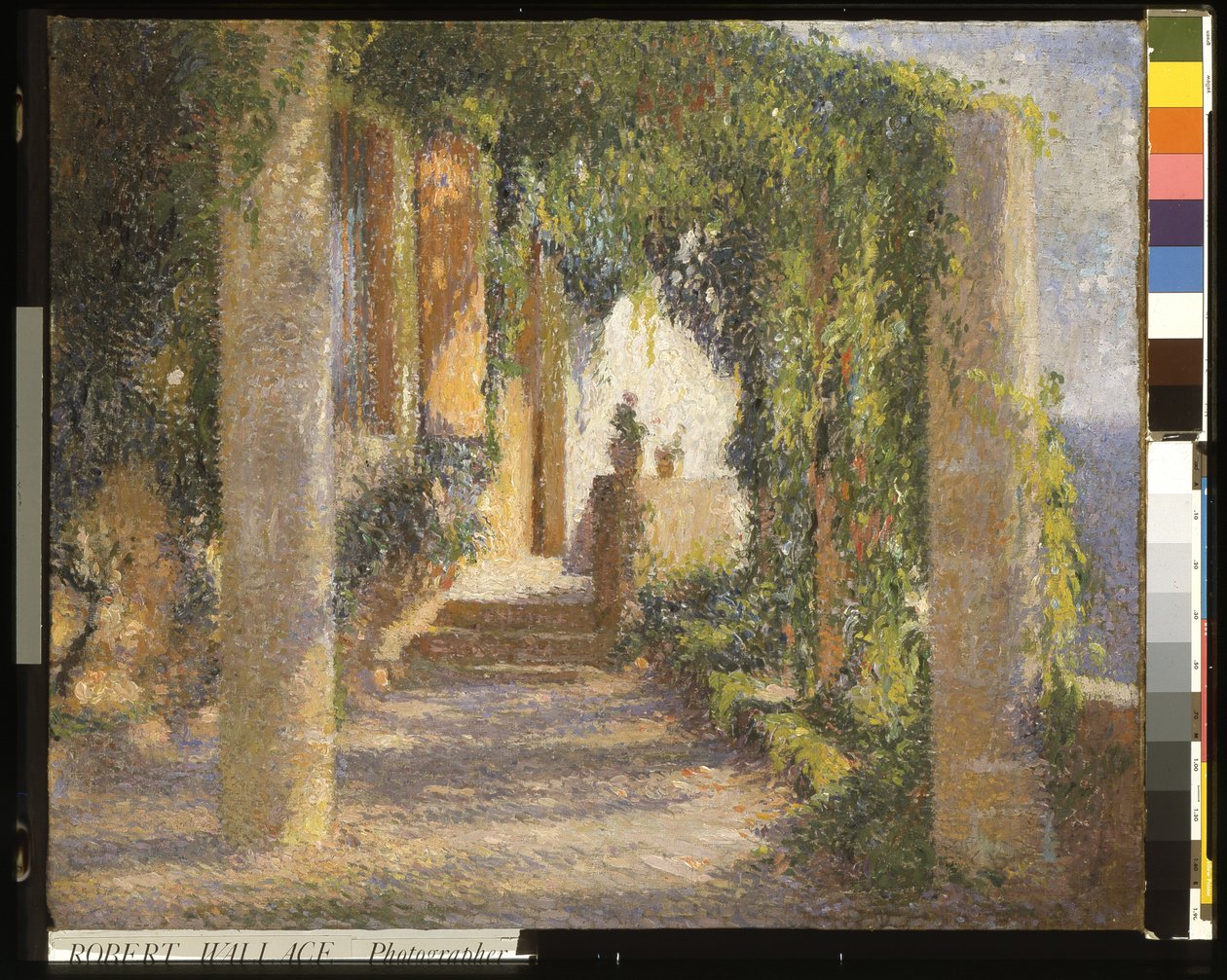 Pergolaen (La Pergola) (olje på lerret) av Henri Martin