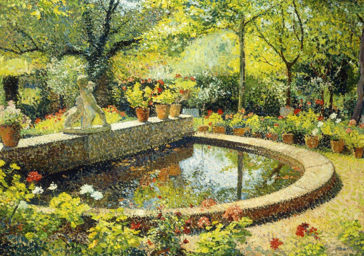 Dammen ved Marquayrol; Le Basin de Marquayrol, ca. 1930 av Henri Martin
