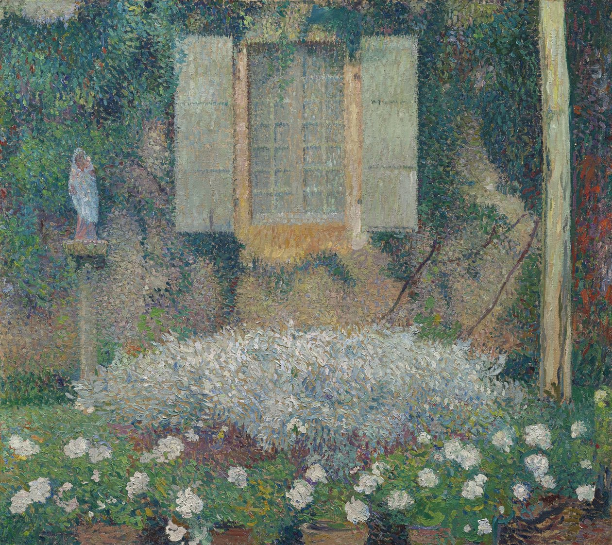 Vindu på kjøkkenet i hagen på Marquayrol, ca. 1916 av Henri Martin