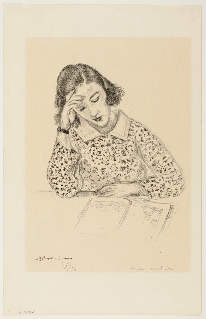 En lesende jente av Henri Matisse