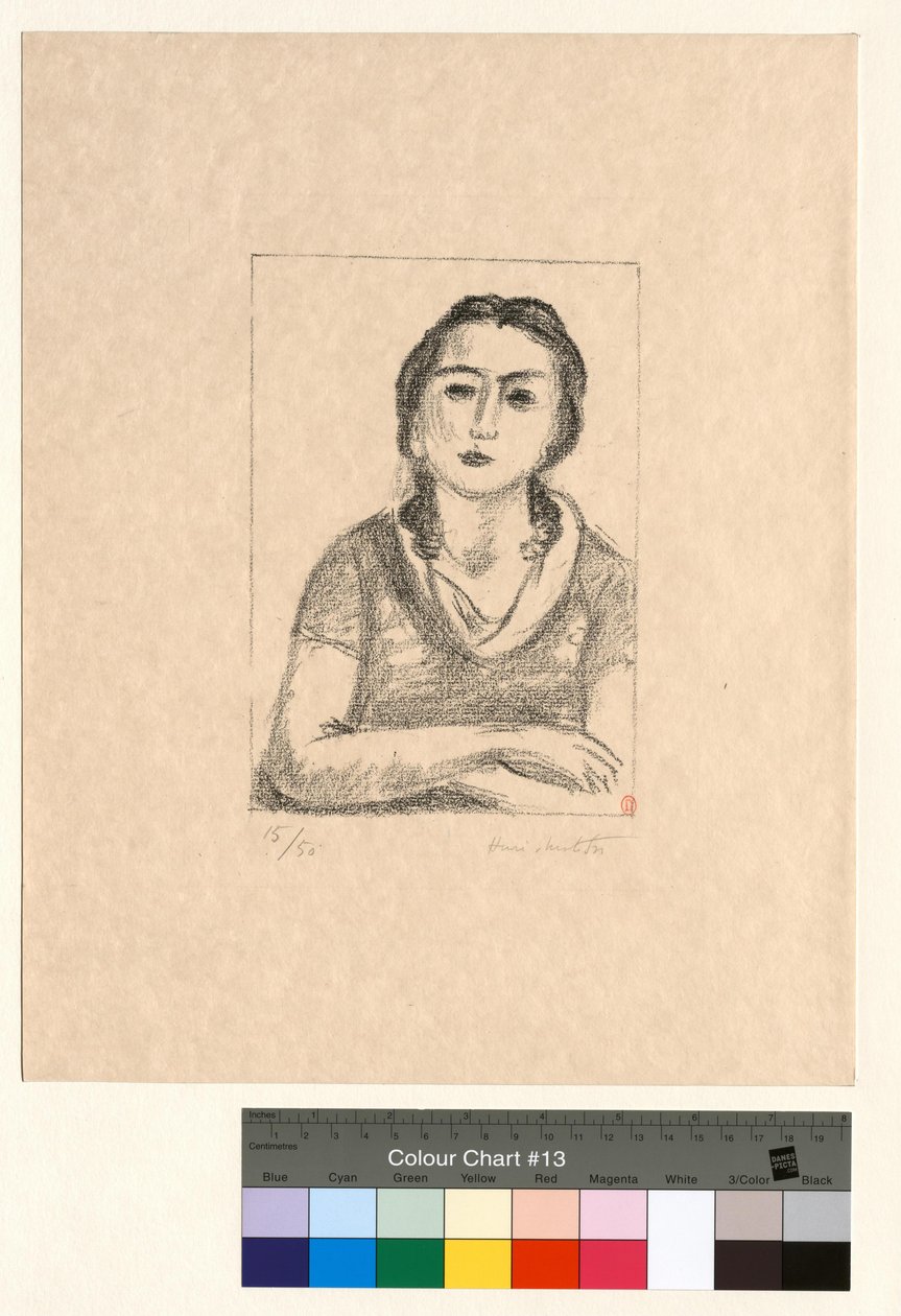 Byste av en ung kvinne med korslagte armer av Henri Matisse