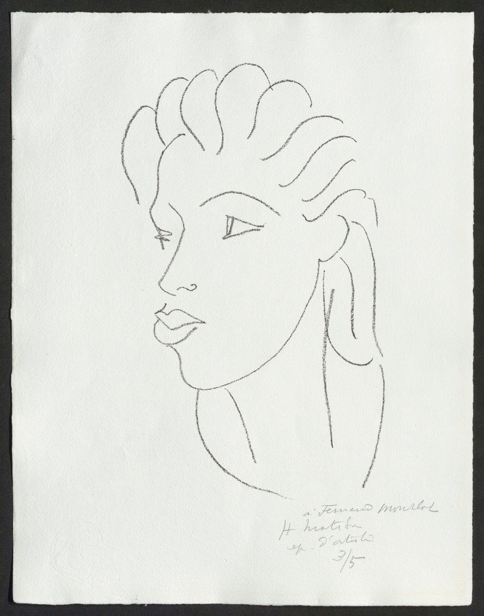 Kinesisk kvinne med stripete hår av Henri Matisse