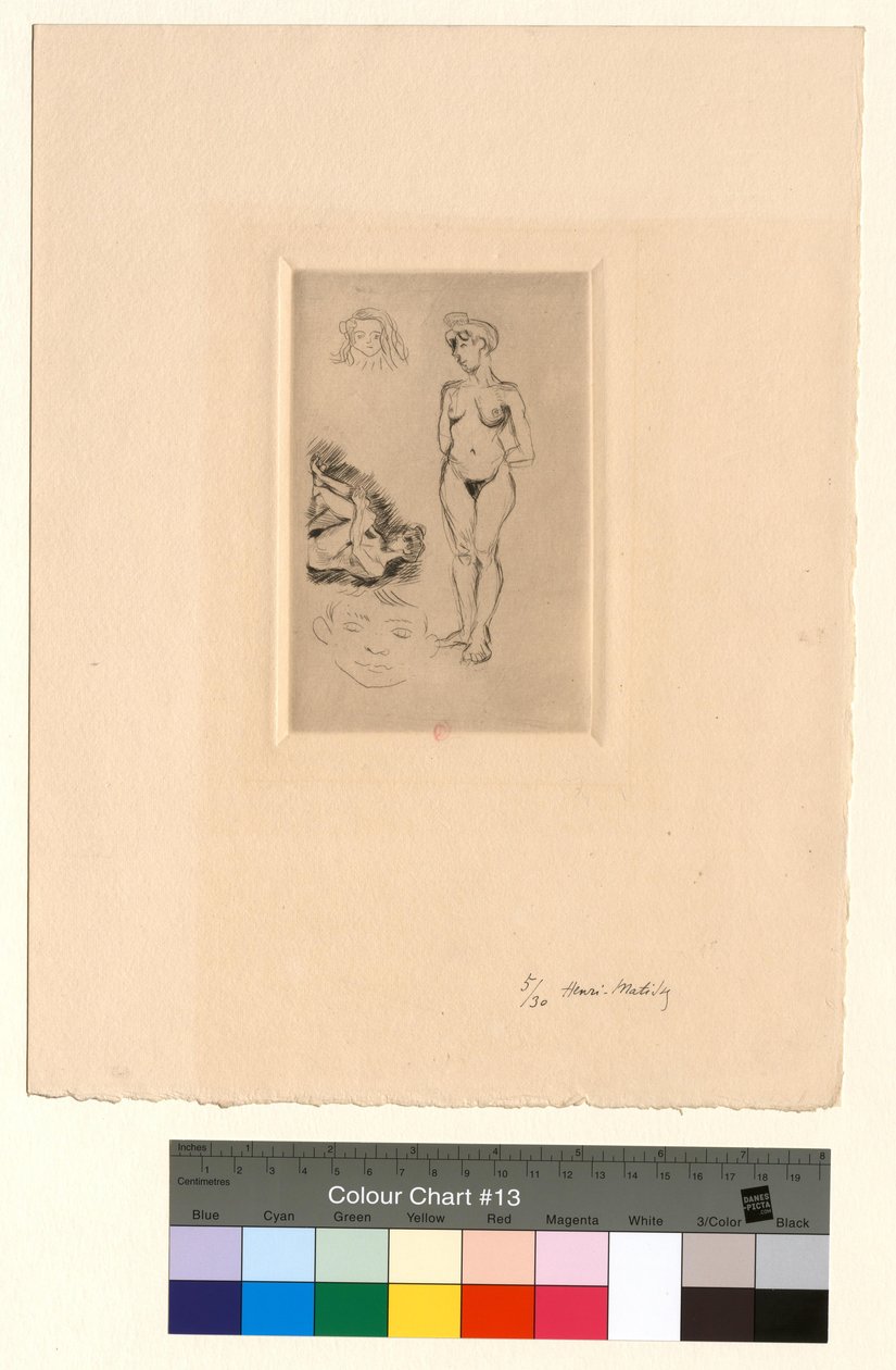 To nakenbilder, to barnehoder av Henri Matisse