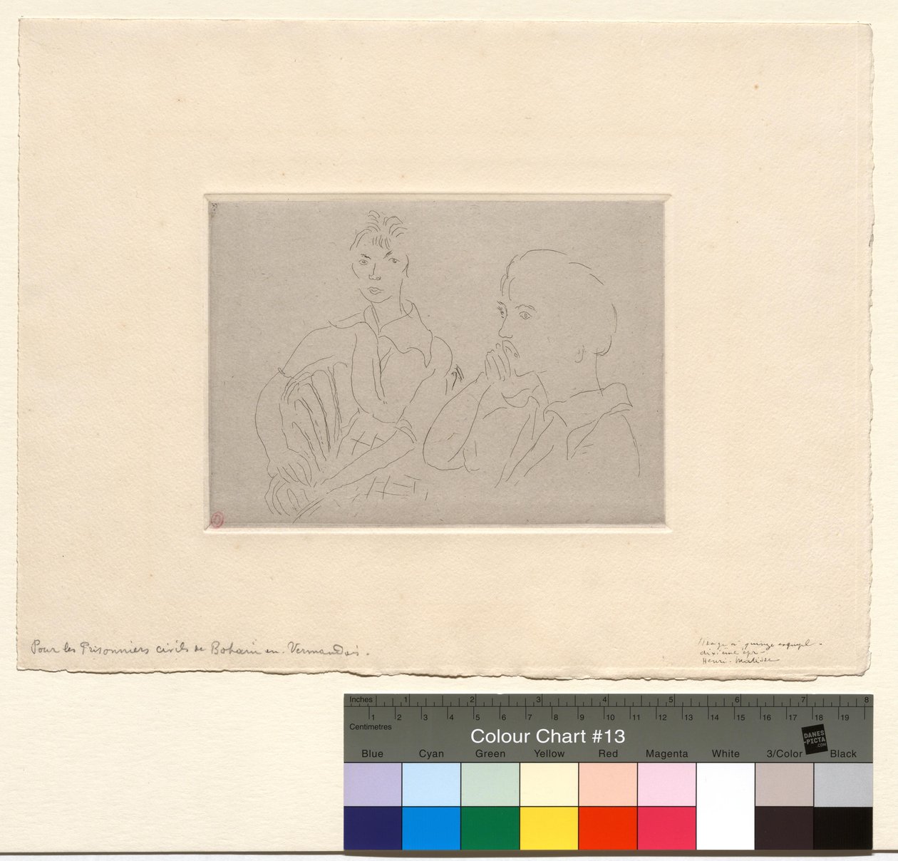 Dobbeltportrett av Josette Gris av Henri Matisse