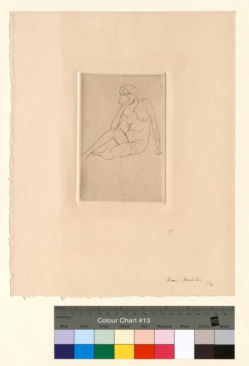 Sittende figur - Akt av Henri Matisse
