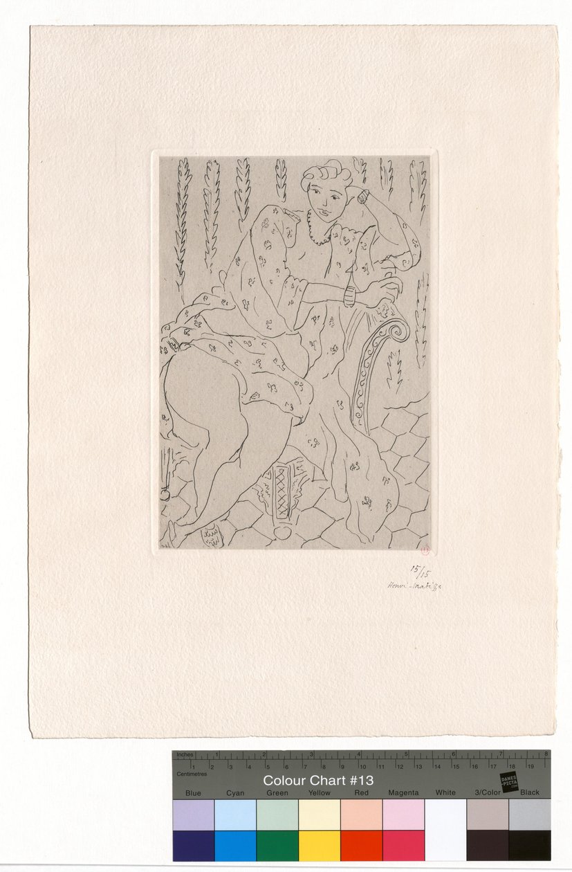 Figur i tyrkisk lenestol av Henri Matisse