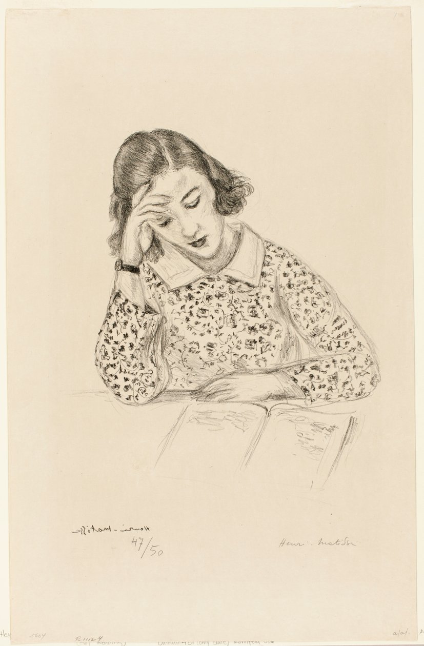 Lesende jente av Henri Matisse