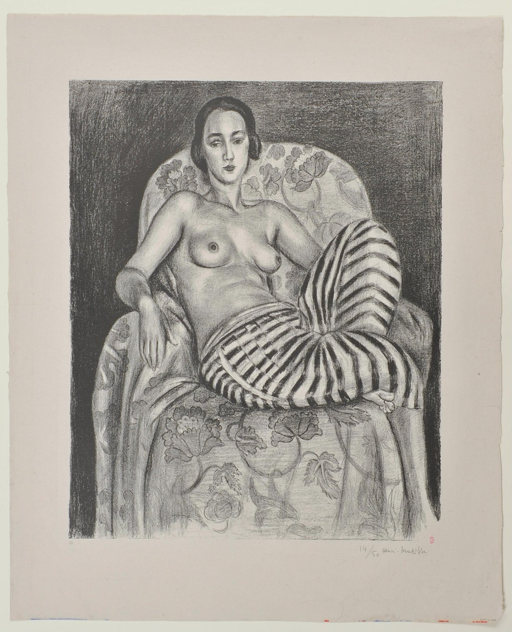 Stor odalisk i bayadèrebukser av Henri Matisse