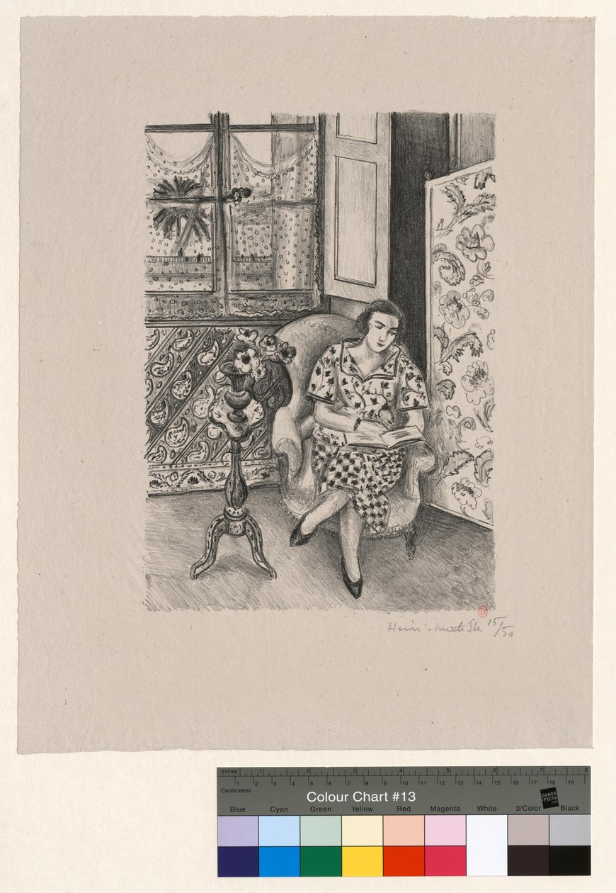 Interiør, lesing av Henri Matisse