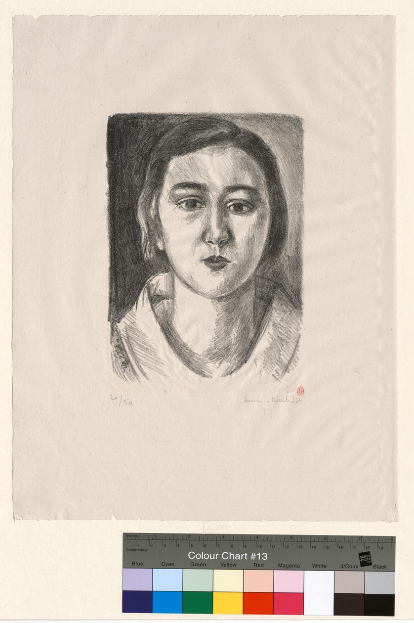 Ung pike med organdikrage av Henri Matisse