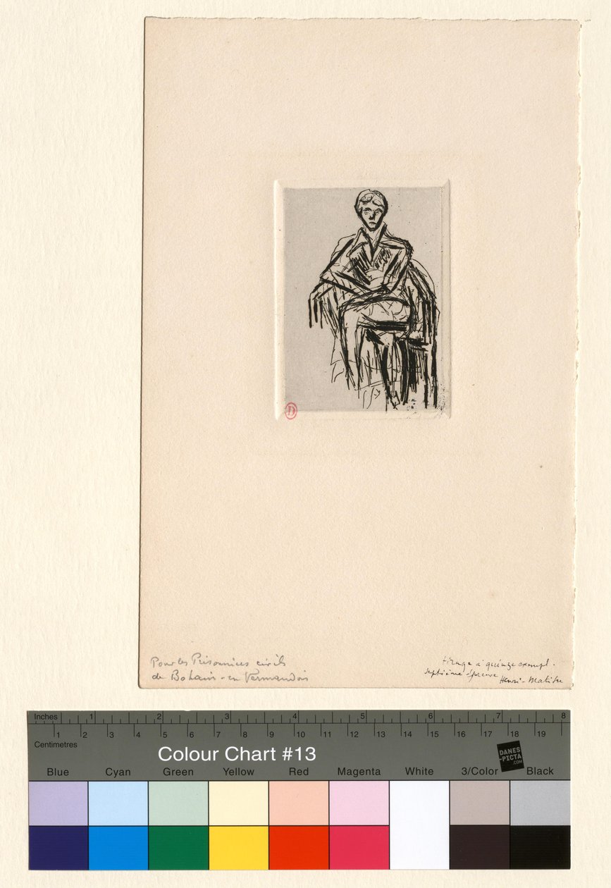 Josette Gris, figur i en lenestol av Henri Matisse