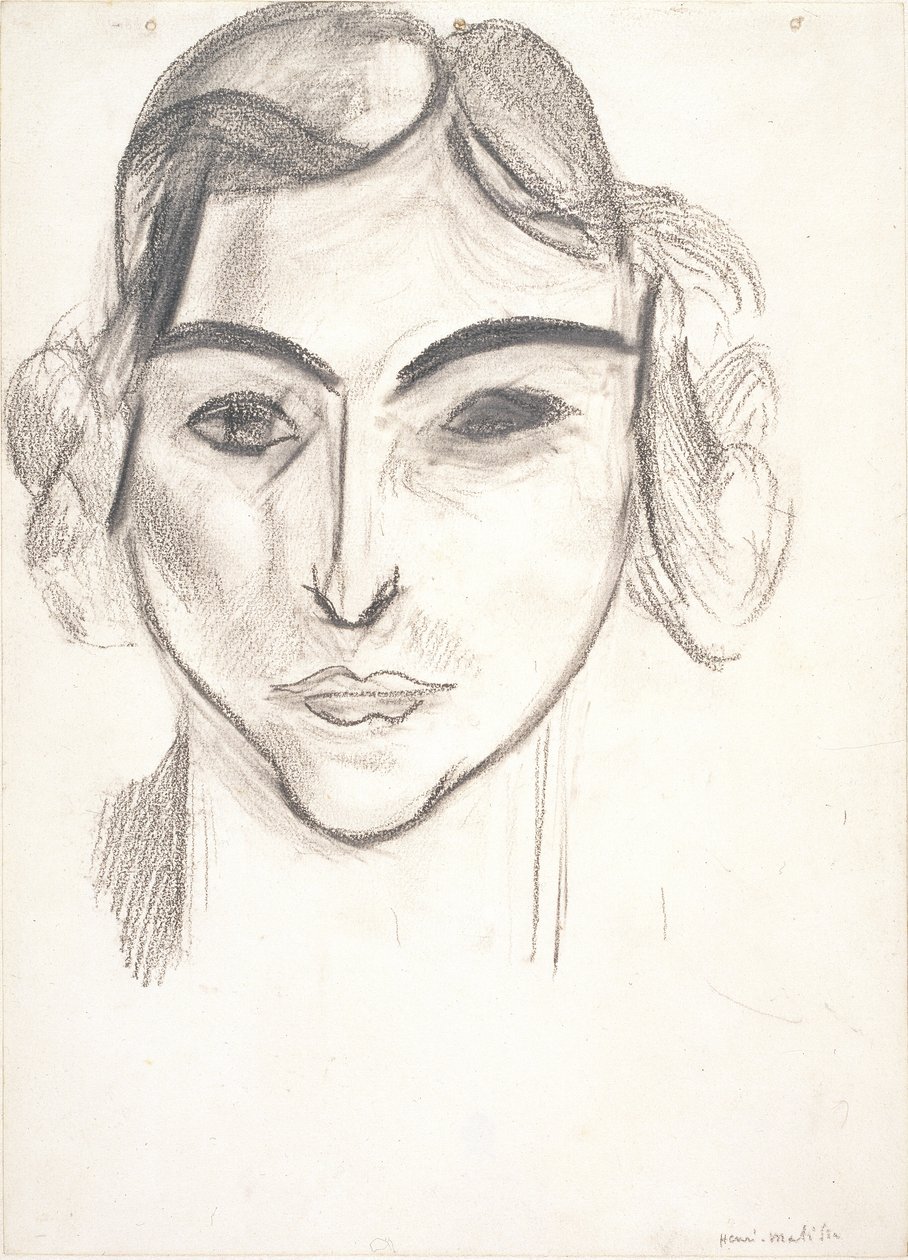 Kvinnehode. Portrett av Laurette av Henri Matisse