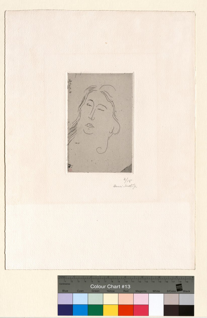 Marguerite, med lukkede øyne av Henri Matisse