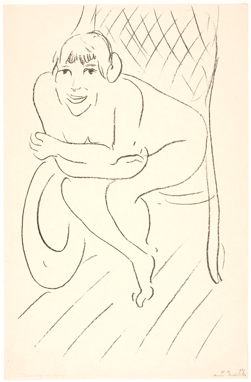 Naken kvinne i gyngestol av Henri Matisse