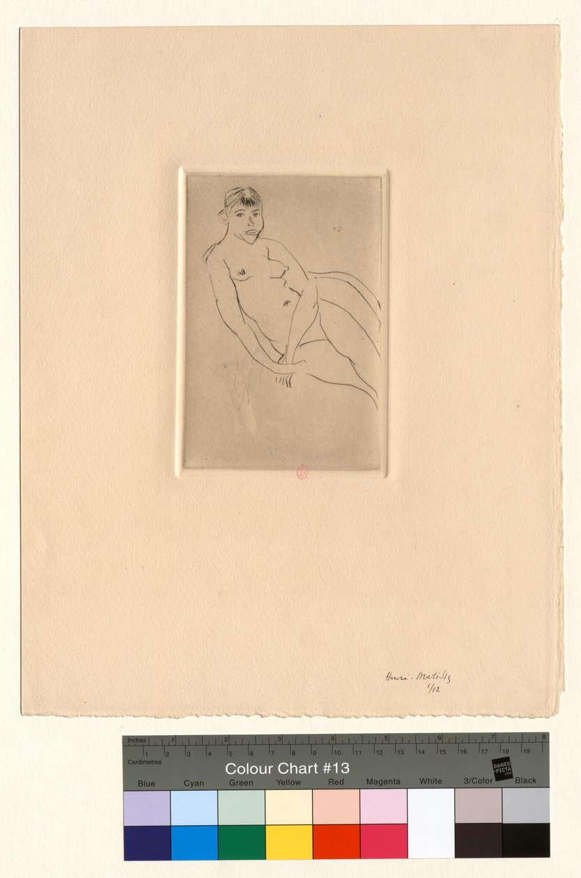 Halvt liggende nakenfigur av Henri Matisse