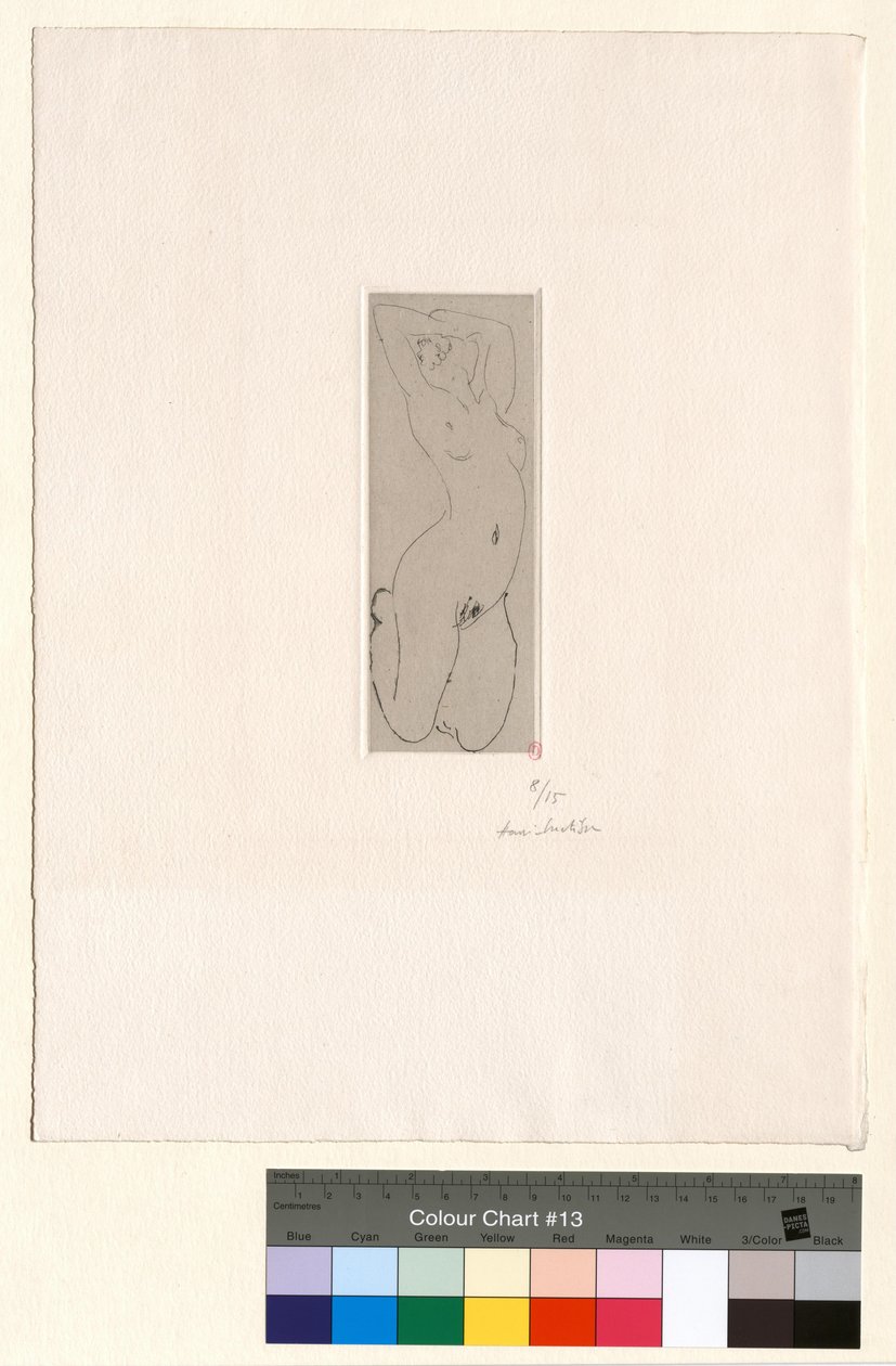 Knælende naken med svai rygg av Henri Matisse