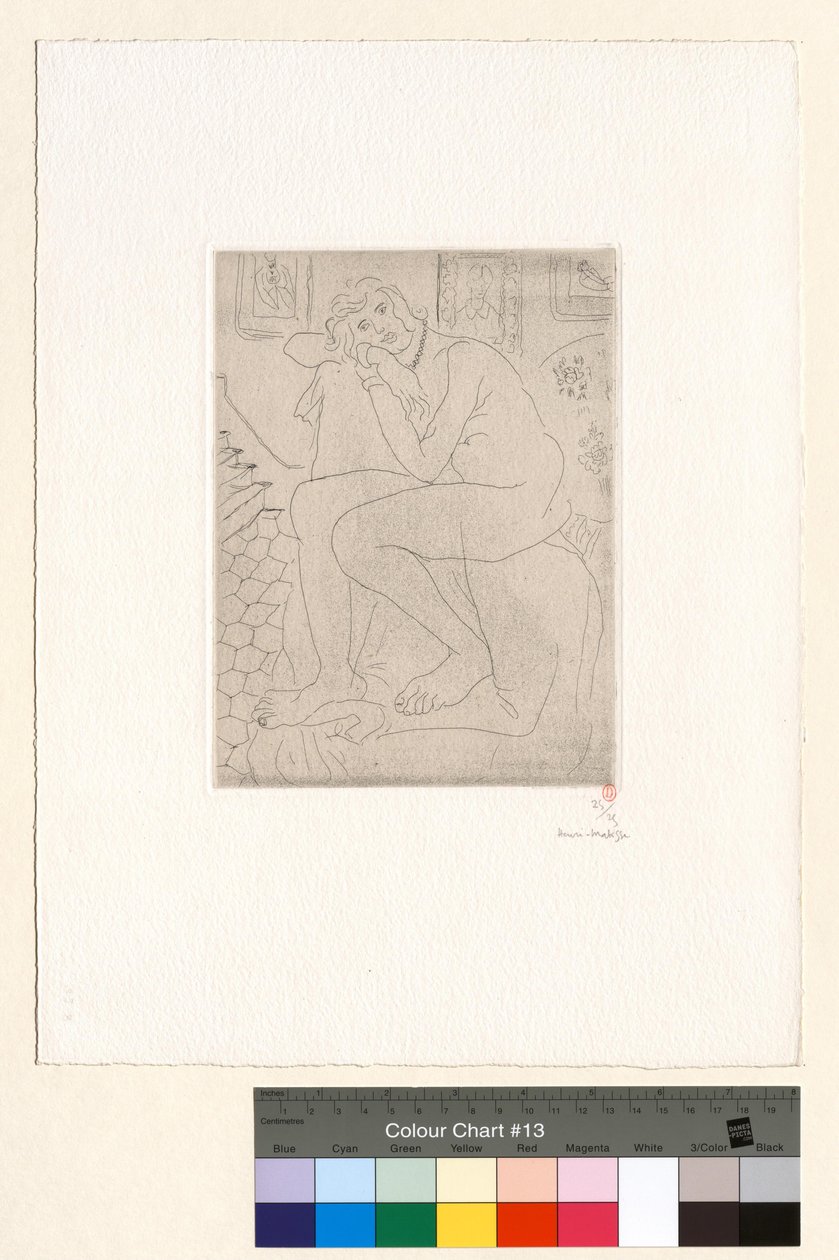 Sittende nakenstudie og portrett av Madame Cézanne av Henri Matisse