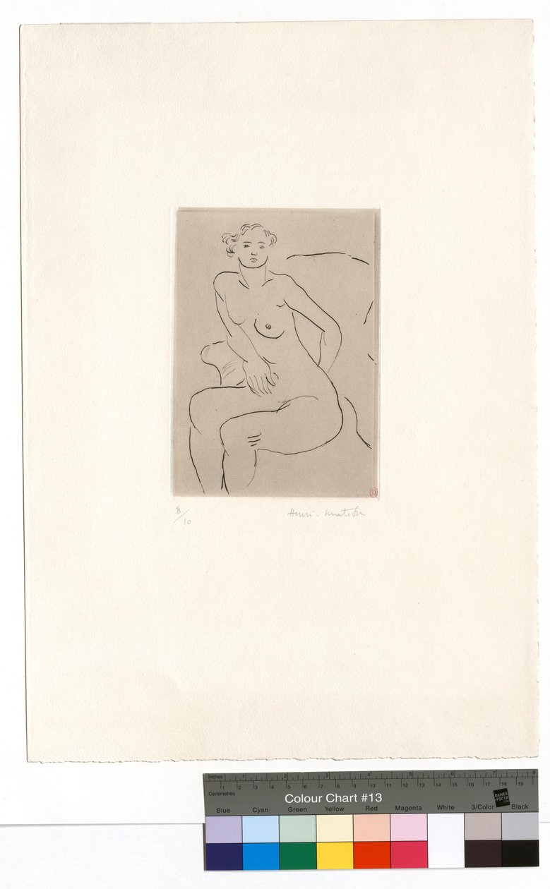 Naken i en lenestol, venstre hånd av Henri Matisse