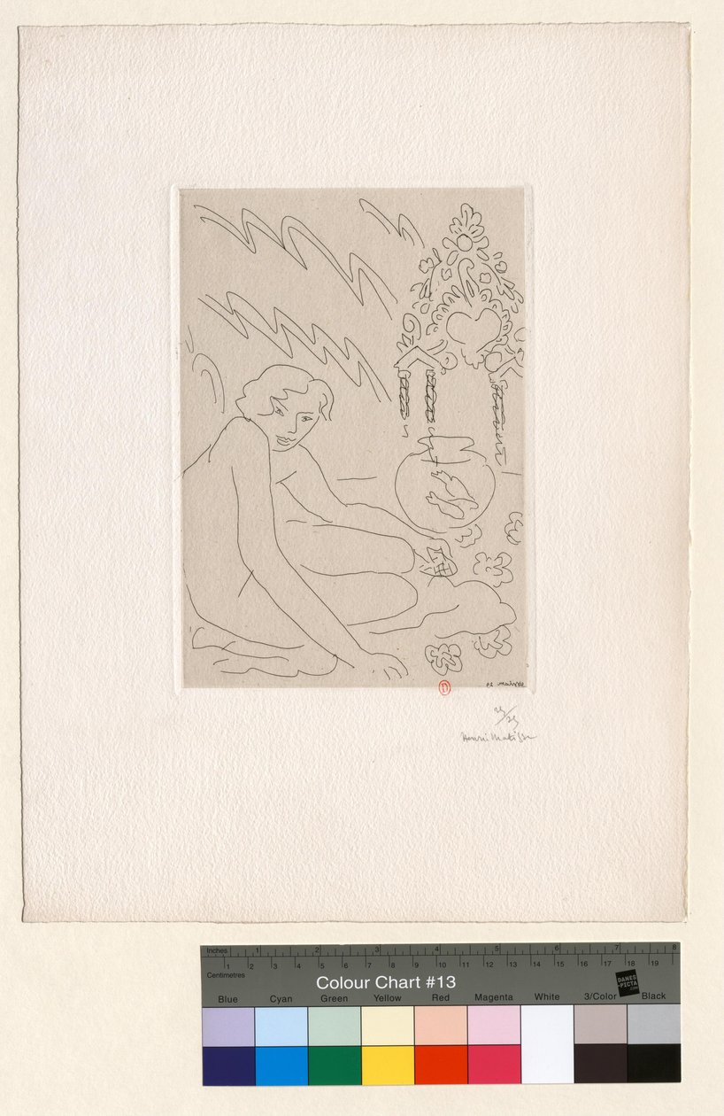Akt ved et marokkansk speil av Henri Matisse