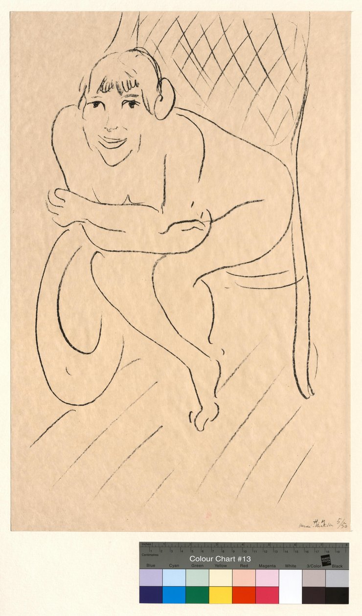 Akt i en gyngestol av Henri Matisse