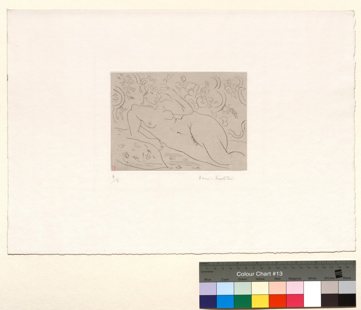 Akt, blomstrende interiør av Henri Matisse