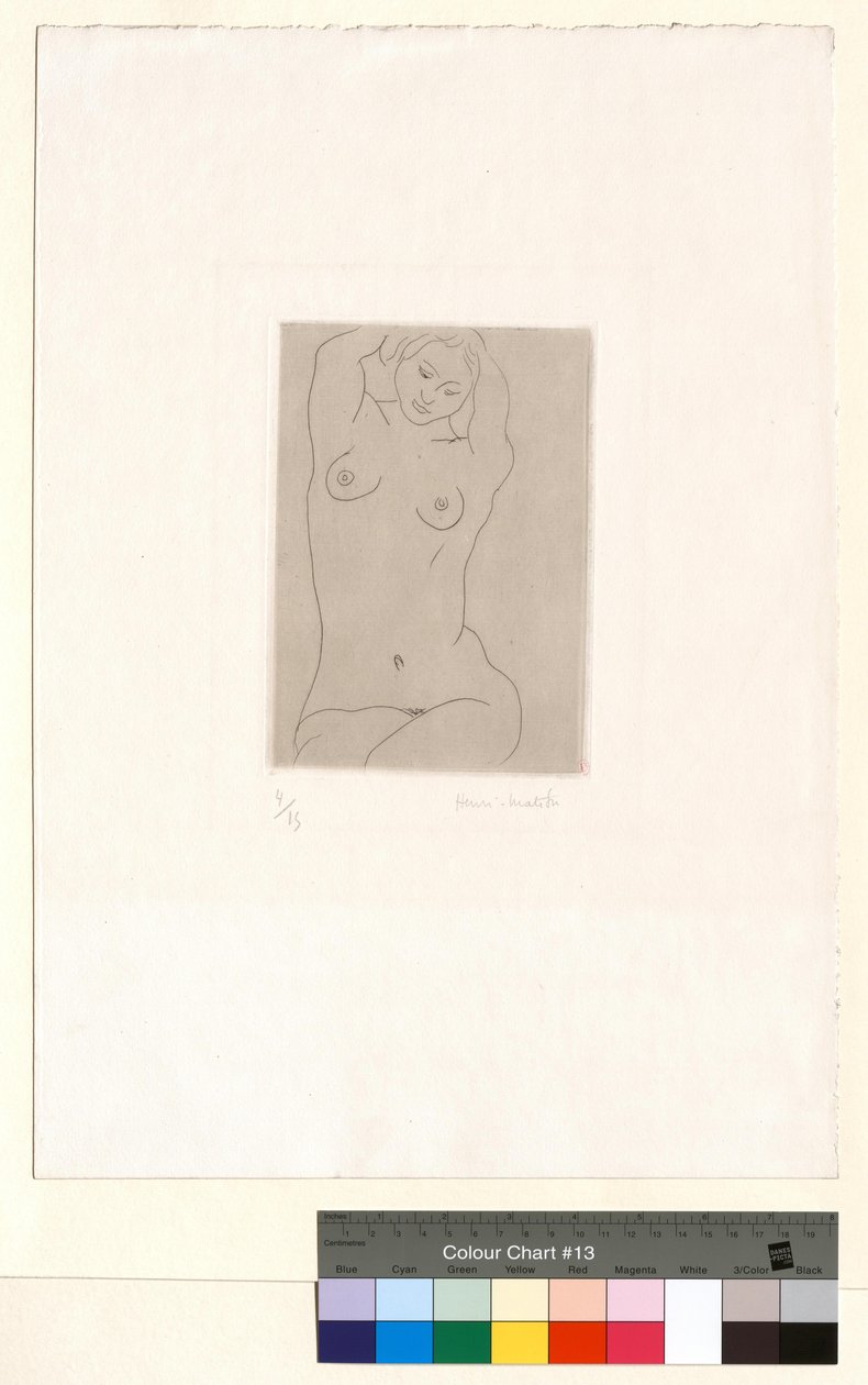 Akt, armene over hodet av Henri Matisse