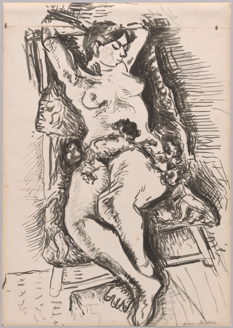 Naken på en klappstol av Henri Matisse