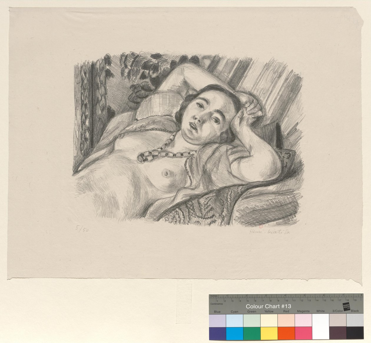 Odaliske med halskjede av Henri Matisse