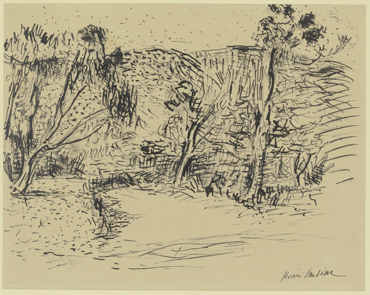 Sti mellom trær av Henri Matisse